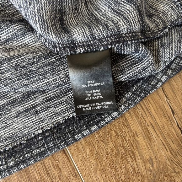 Bebop Navy Heathered Knit Long Sleeve Dress - Size Medium - NWT - Picture 4 of 7